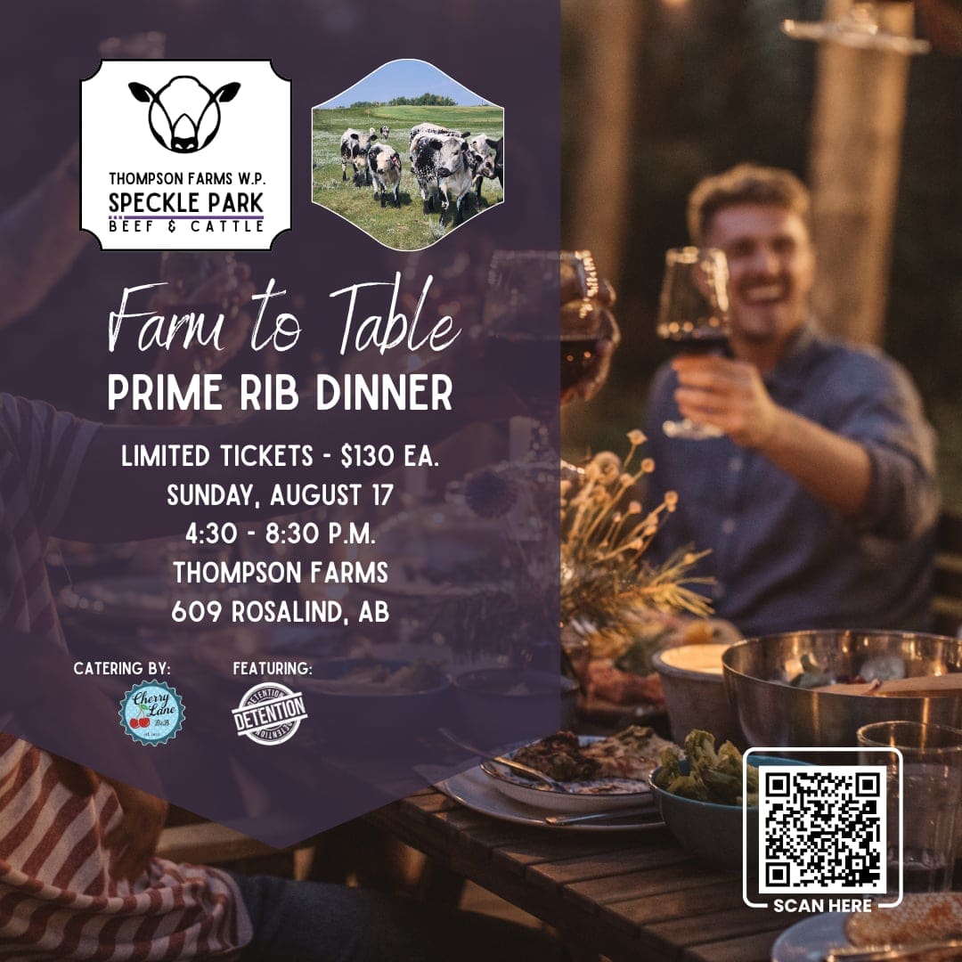 Farm to Table Prime Rib Dinner August 17, 2025